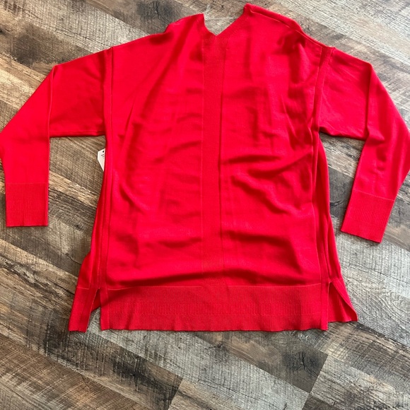 Time and Tru Bright Red Women's Cardigan - Picture 10 of 12